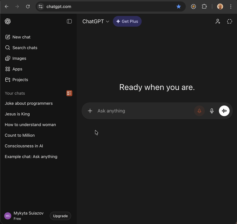 Batch selecting and deleting multiple ChatGPT chats